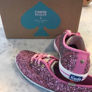 Kate Spade Glitter Keds - Size 6.5